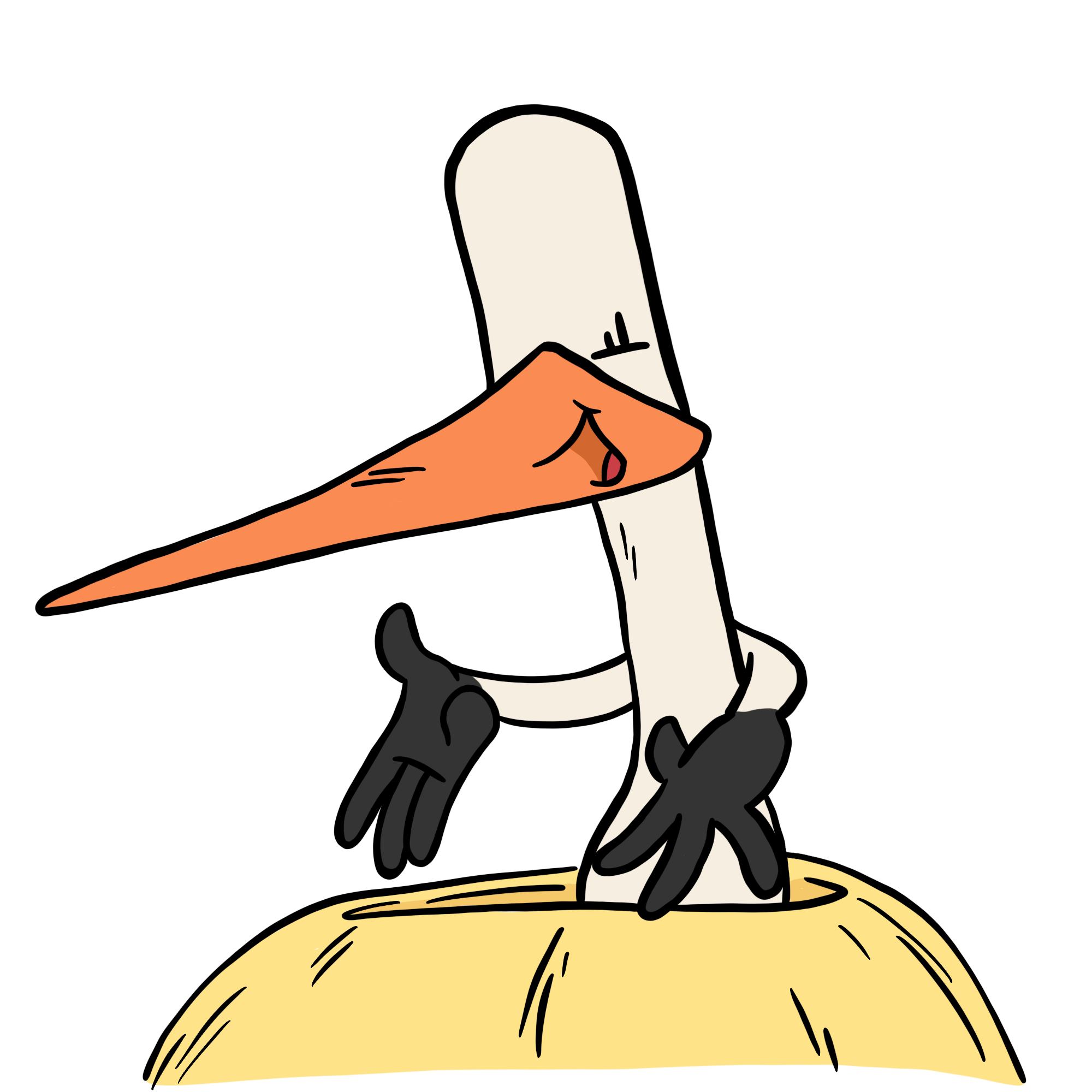 Weißstorch begrüßt dich